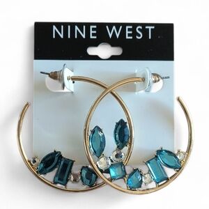 Nine West Gold Hoop Earring set